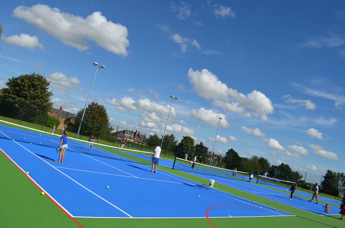 Tennis courts at Melbourne Sports Park